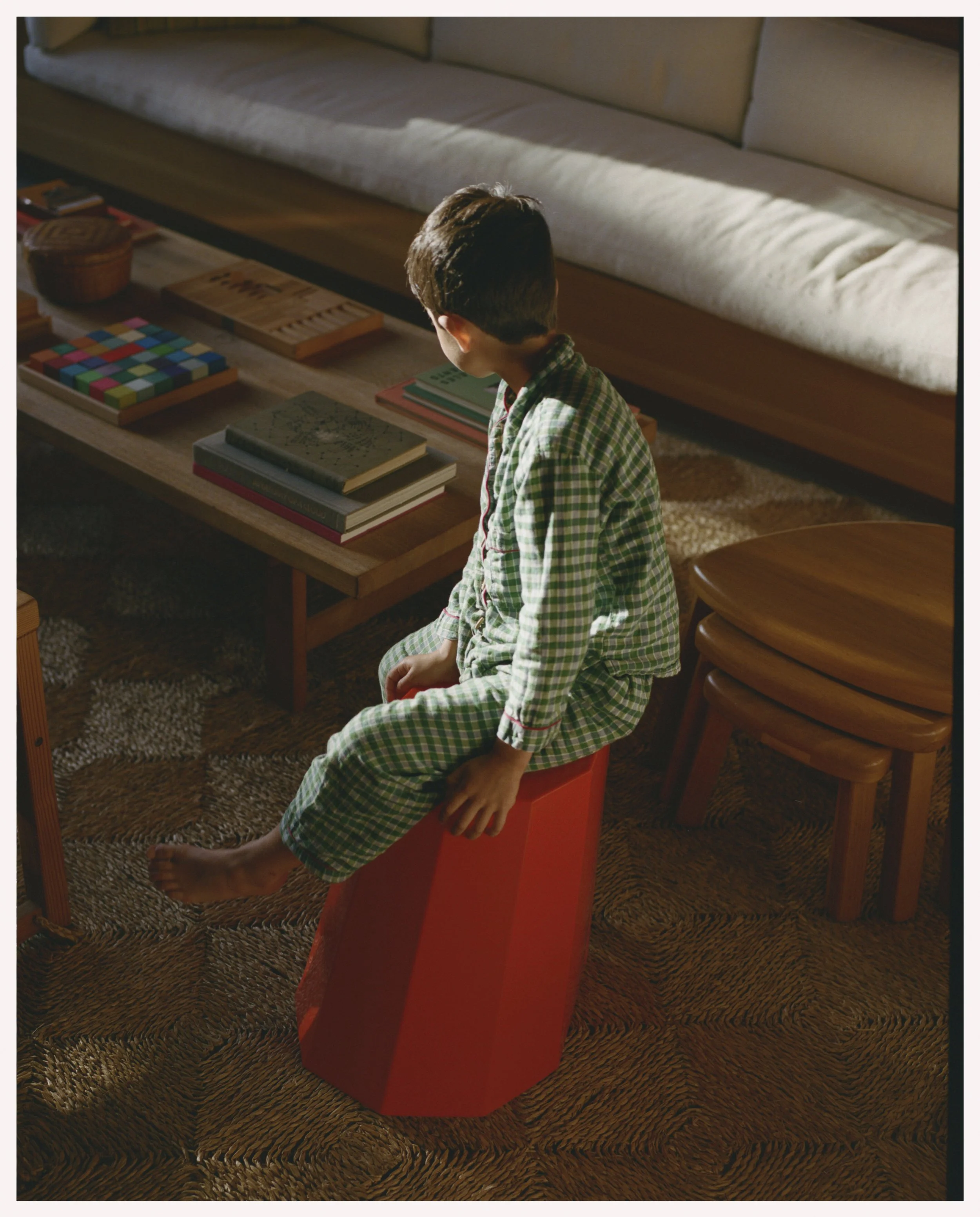 Arnold Circus Stool - Orange Red — RIVER CABAAN